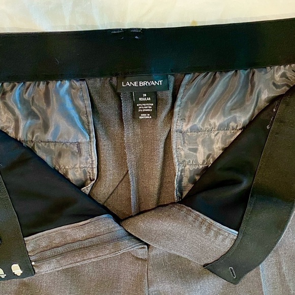 Lane Bryant Wide Leg Elastic Waist Dress Slacks / Pant Plus Size 28 Regular - Picture 7 of 9